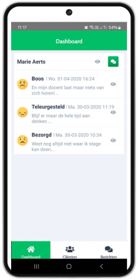 Volg je cliënten op